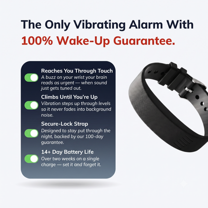 100% Wake-Up Alarm - Quake Band
